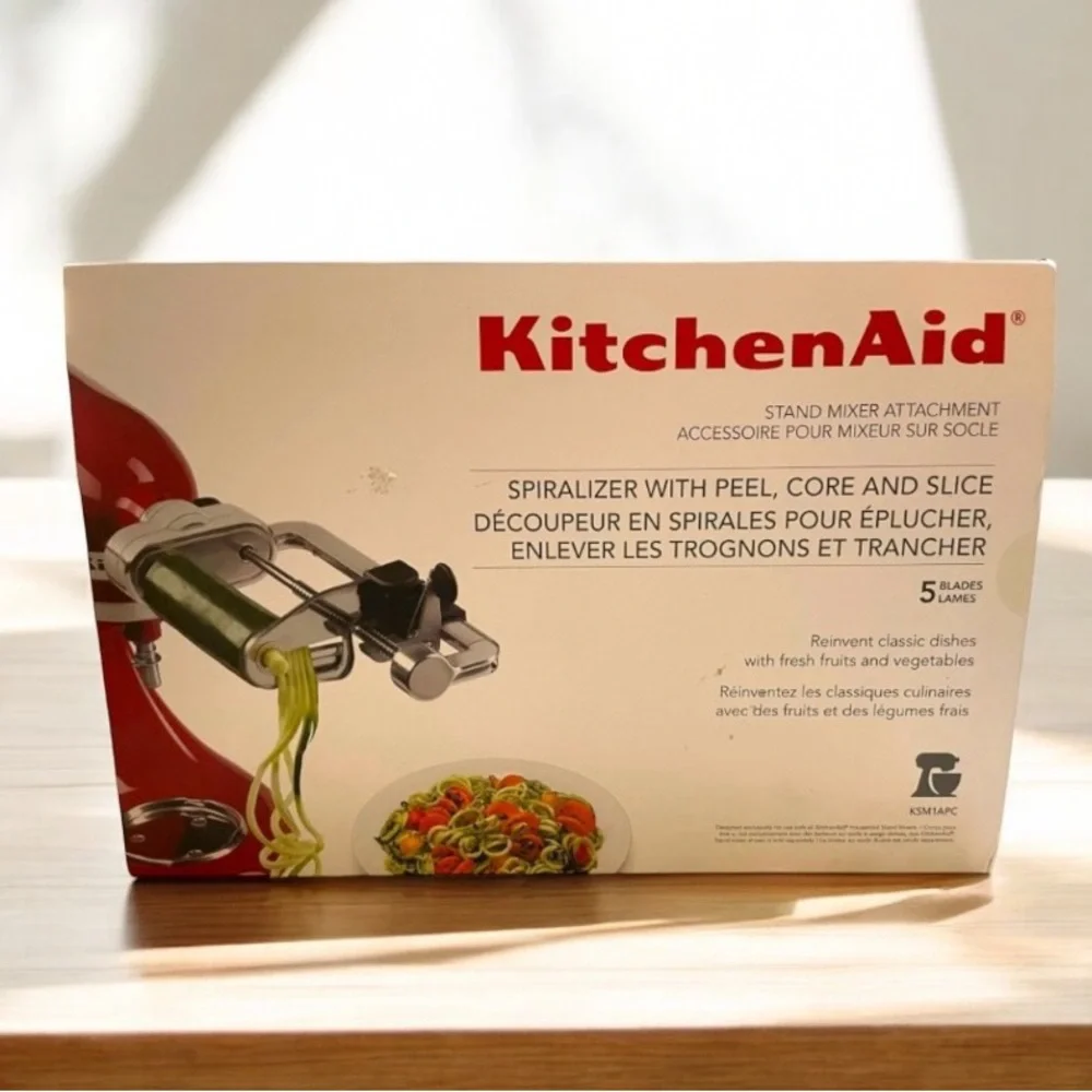 New! KitchenAid SPIRALIZER PEEL, CORE SLICE STAND MIXER ATTACHMENT
